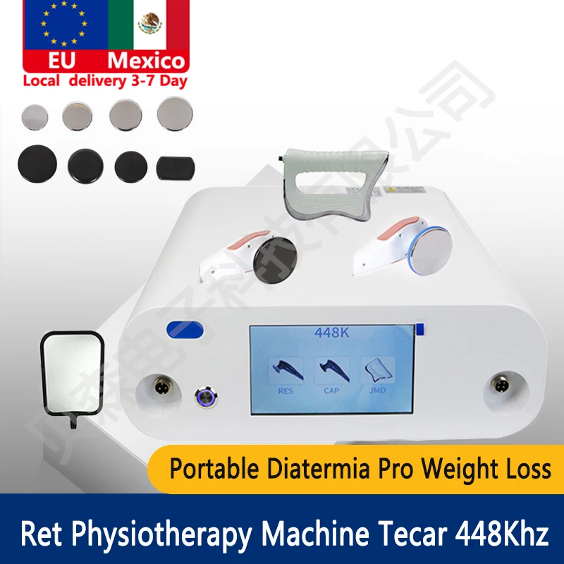 Local shipping 448KHz Smart Tecar CET RET Pain Relief Radial Shockwave Therapy Device High Radio Frequency Diatermia Loss Weight