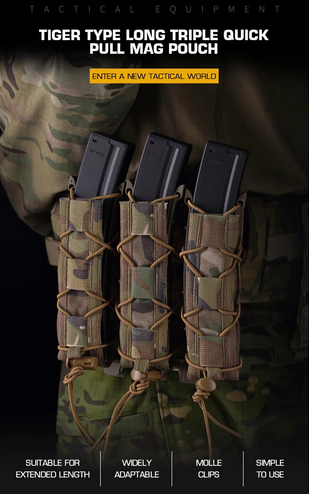 Pochette Tactique Double étui Pour Chargeurs 9mm/40 CAL Pochette Tactique Double étui Pour Chargeurs 9mm/40 CAL