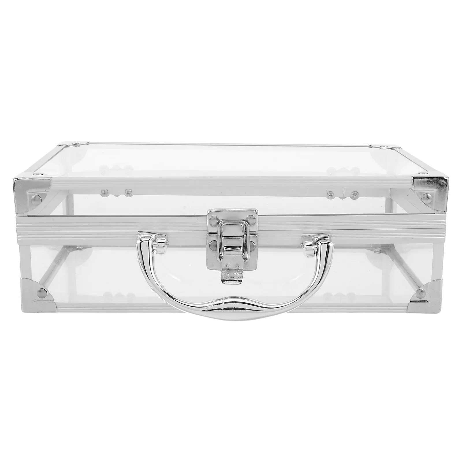 

Clear Book Carrying Case with Handle High Clarity Moisture Resistant Sealed Structure Organizer for Textbooks Comics Documents