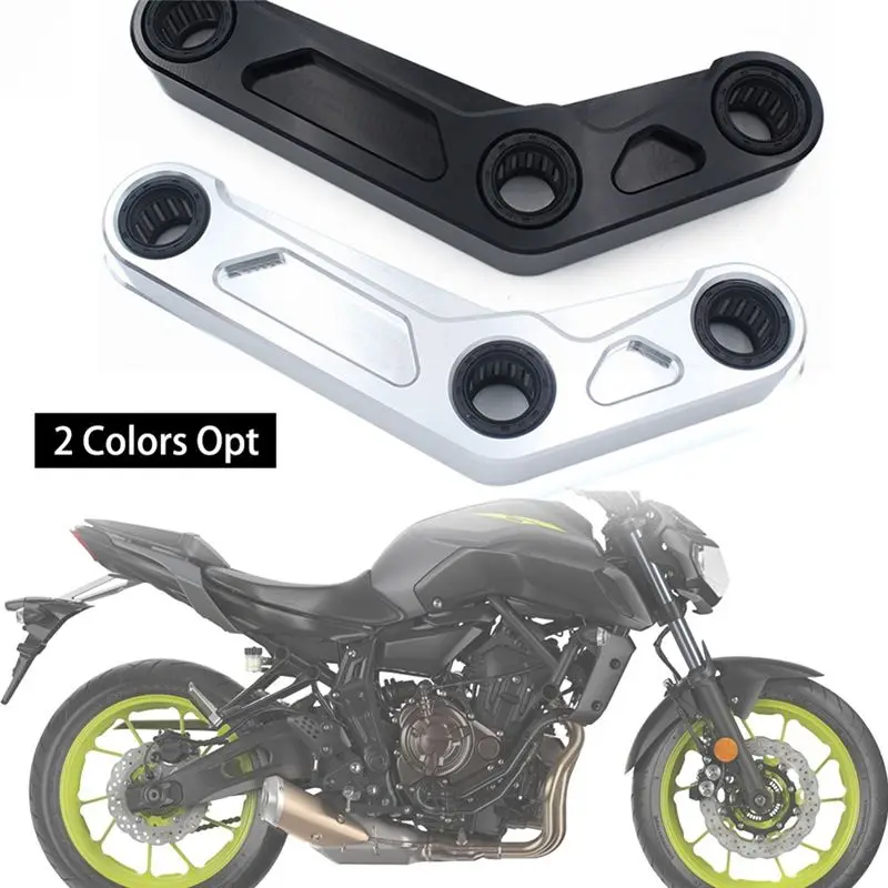 Compact Motorcycle Rear Suspension Cushion Connecting For MT07 FZ07 2014-2023 XSR700 YZF R7 Lowering Links Kit Parts Silv