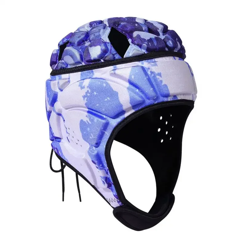 Protector de cabeza deportivo para niños, casco con correa ajustable, rodilleras deportivas protectoras, entrenamiento de lanzador para niños