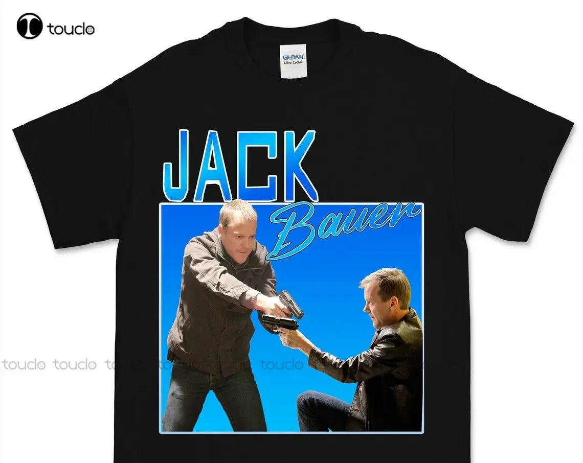 Jack-Bauer Vintage T Shirt Unisex 24 Action Drama T-Shirt Tv Pop Culture Golf Shirt Xs-5Xl Custom Gift Make Your Design