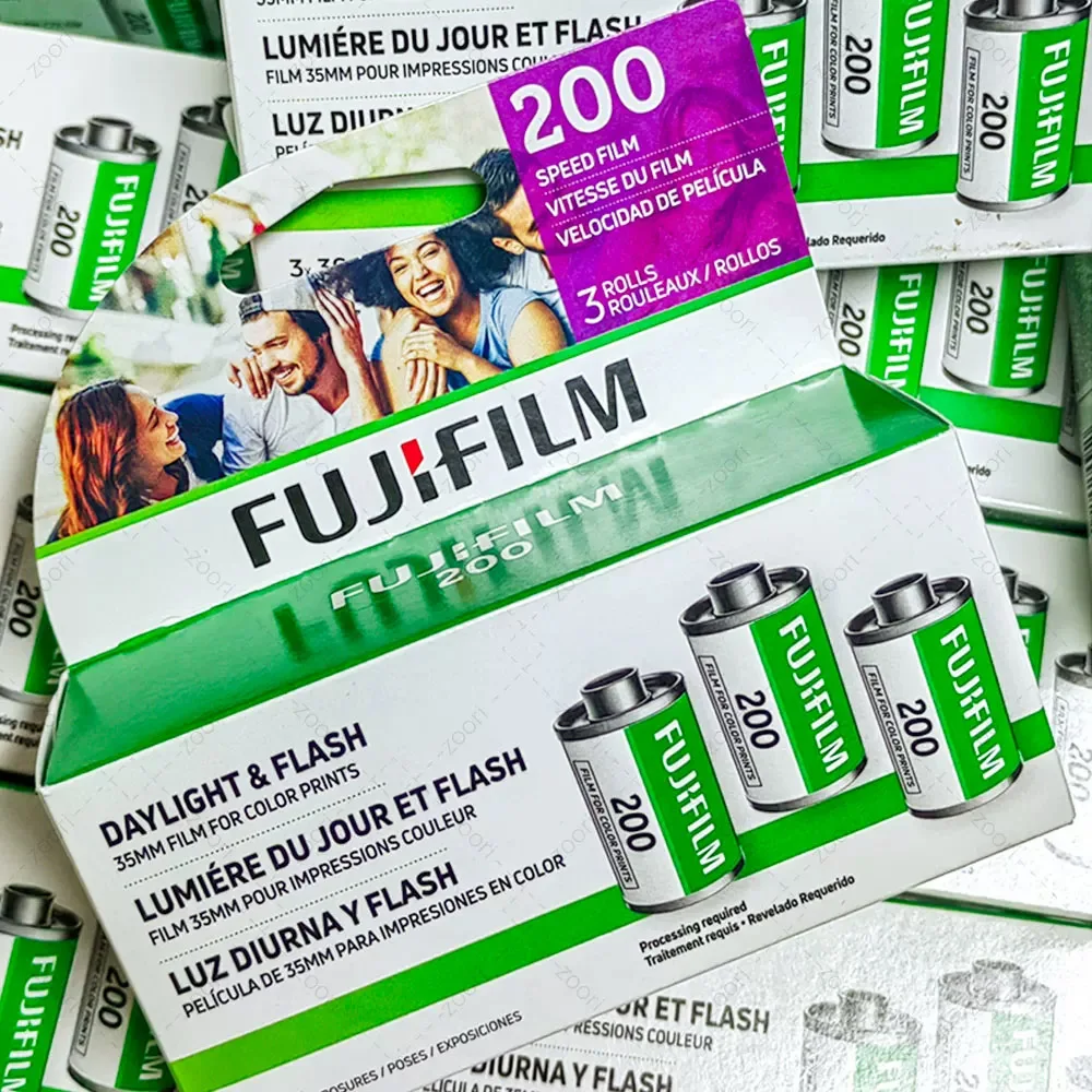 New 35mm Film Fujifilm 36 Exposure 1/2/3/5 Roll FUJI COLOR C200 Film Negative For Kodak 135 Film Camera M35/M38/F8/F9/H35/H35N