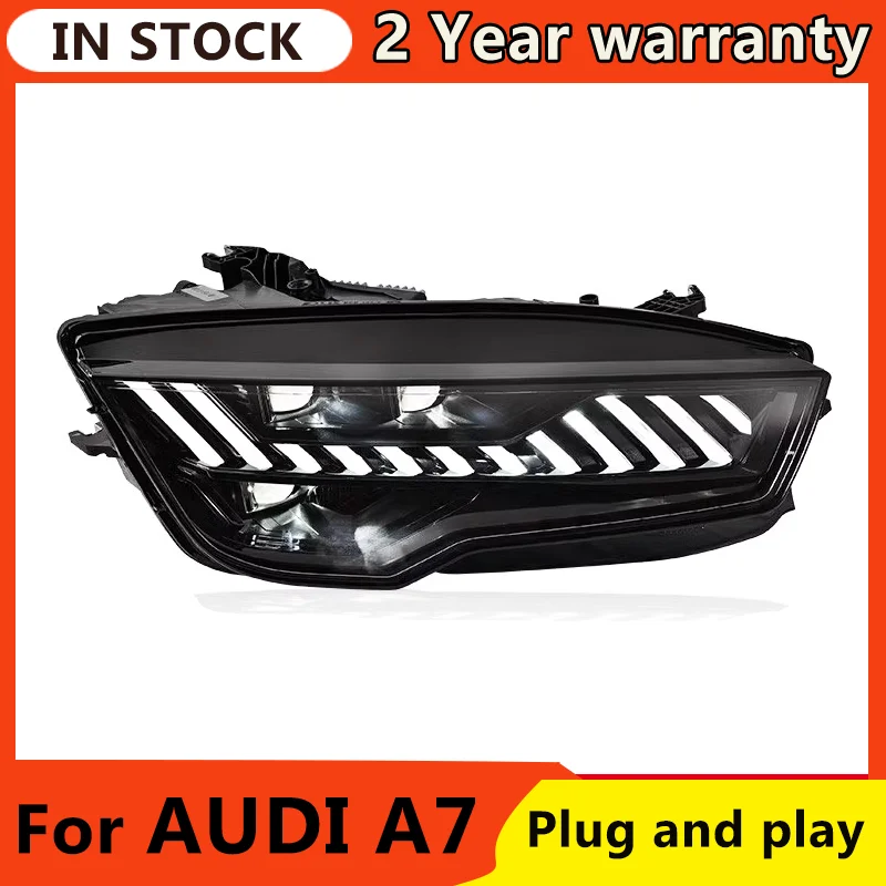 Car styling Head Lamp For Audi A7 RS7 2011-2018 A7 headlight day running light dynamic turn signal LED lens headlight assembly