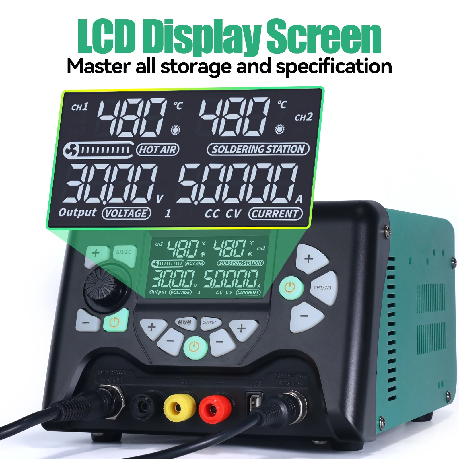 853D 5A II DC Power Supply Den - Power Tools Station ulasan dan harga