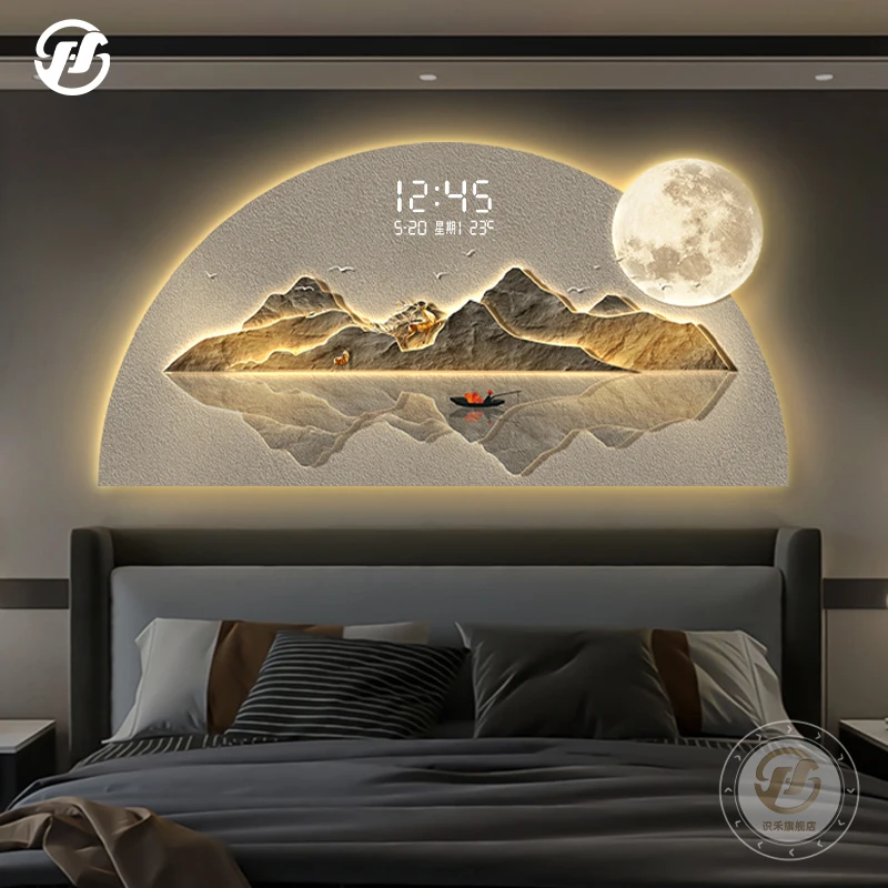 ساعات حائط لديكور الغرفة كبيرة الحجم، جدار معدني، آلية فاخرة لطيفة، ساعة حائط داخلية، أثاث فندق Relogio De Parede