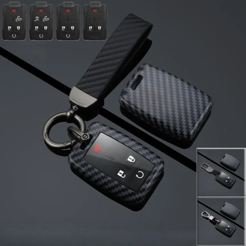 

A+ ABS TPU Car Key Fob Case Cover For Chevrolet Silverado Suburban For GMC Sierra