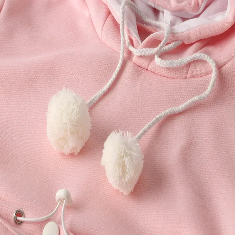 Katzenliebhaber-Hoodies mit Tasche, Hunde-Hoodies für Haustiere, lässige Känguru-Haustierpfoten-Pullover, Kuschel-Sweatshirt mit Tasche, Tierohren-Kapuzenpullover – Detail 21