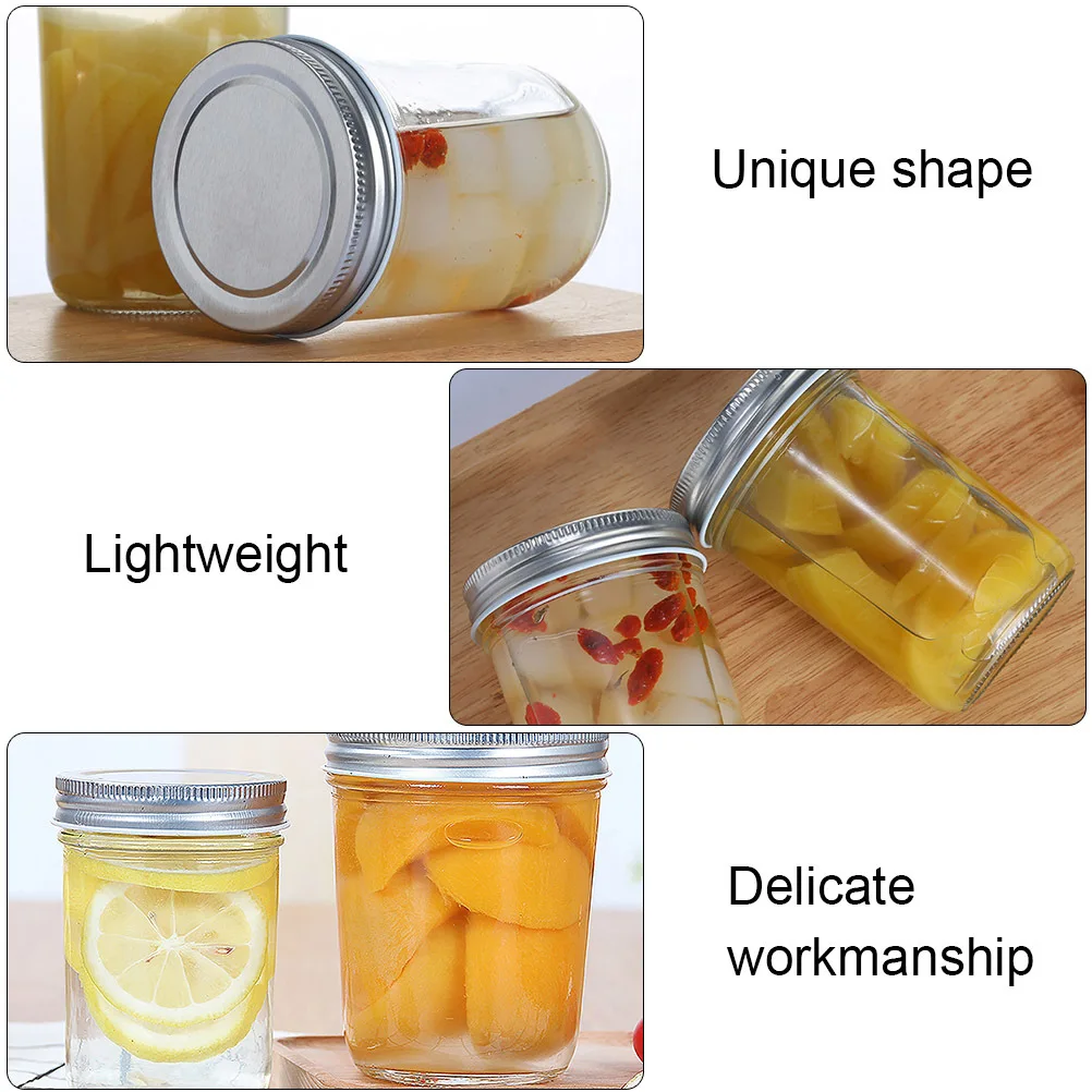 

4 Pcs Overnight Honey Jar Sealing Canisters Sauce Household Storage Bottles Food Containers
