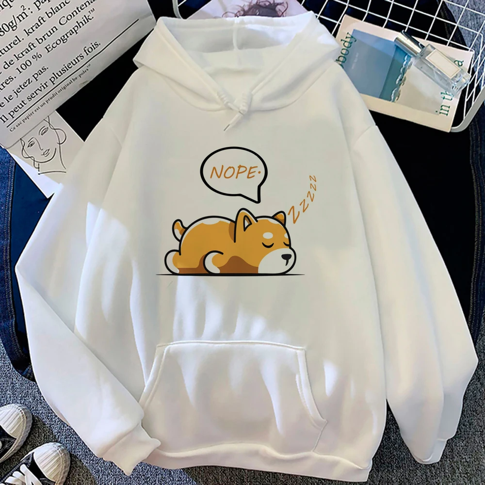 Sweats à capuche graphiques Shiba Inu pour femmes, pull Kawaii, sweat-shirt Smile, vêtements Y2K, 600, 2023