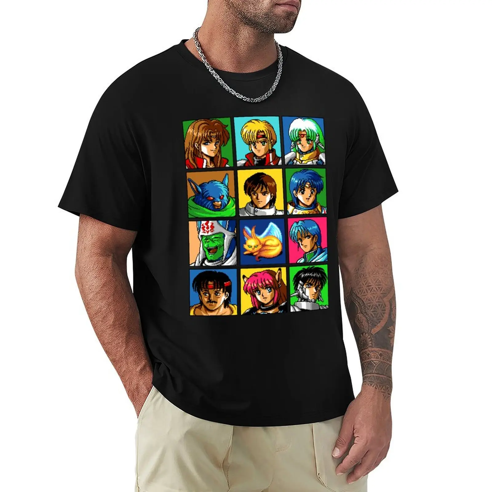 Good Simulation Passionate Video Game Music Fan Phantasy Star Iv Characters Cute Gifts T-Shirt Summer Holiday Casual Tee