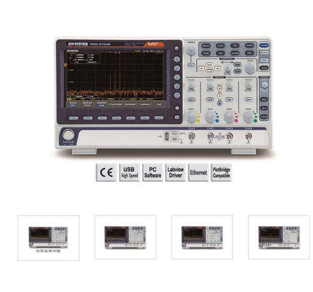 Instrumentos de medición de señal de osciloscopio analógico digital MDO-2000E