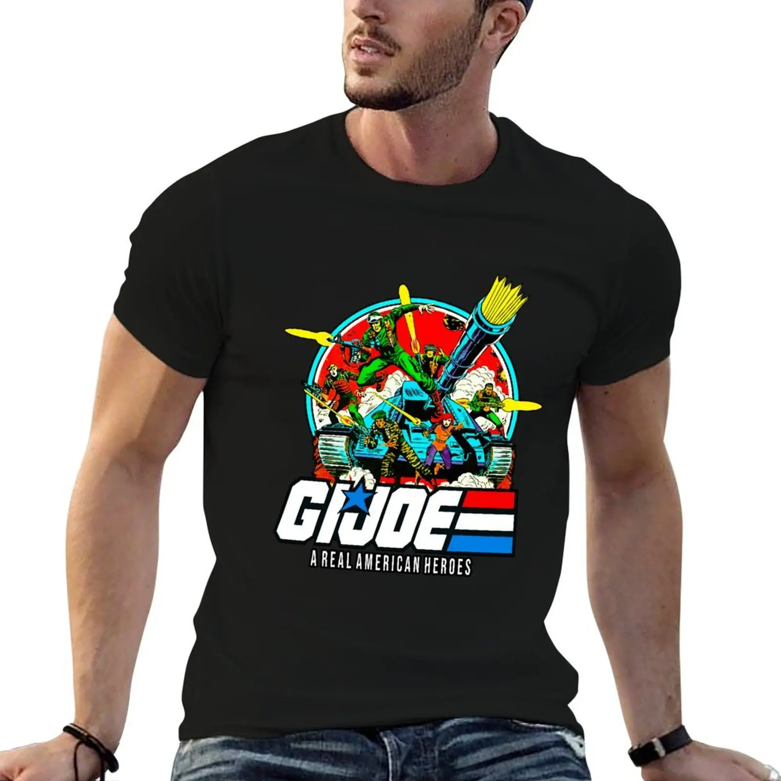 Real American Heroes G.I. Joe Vintage T-Shirt Trend Art Print T-Shirt
