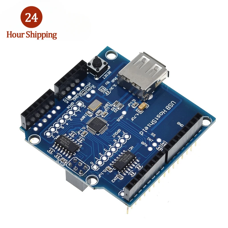 USB Host Shield 2.0 for Arduino UNO MEGA ADK Compatible for Android ADK DIY Electronic Module Board