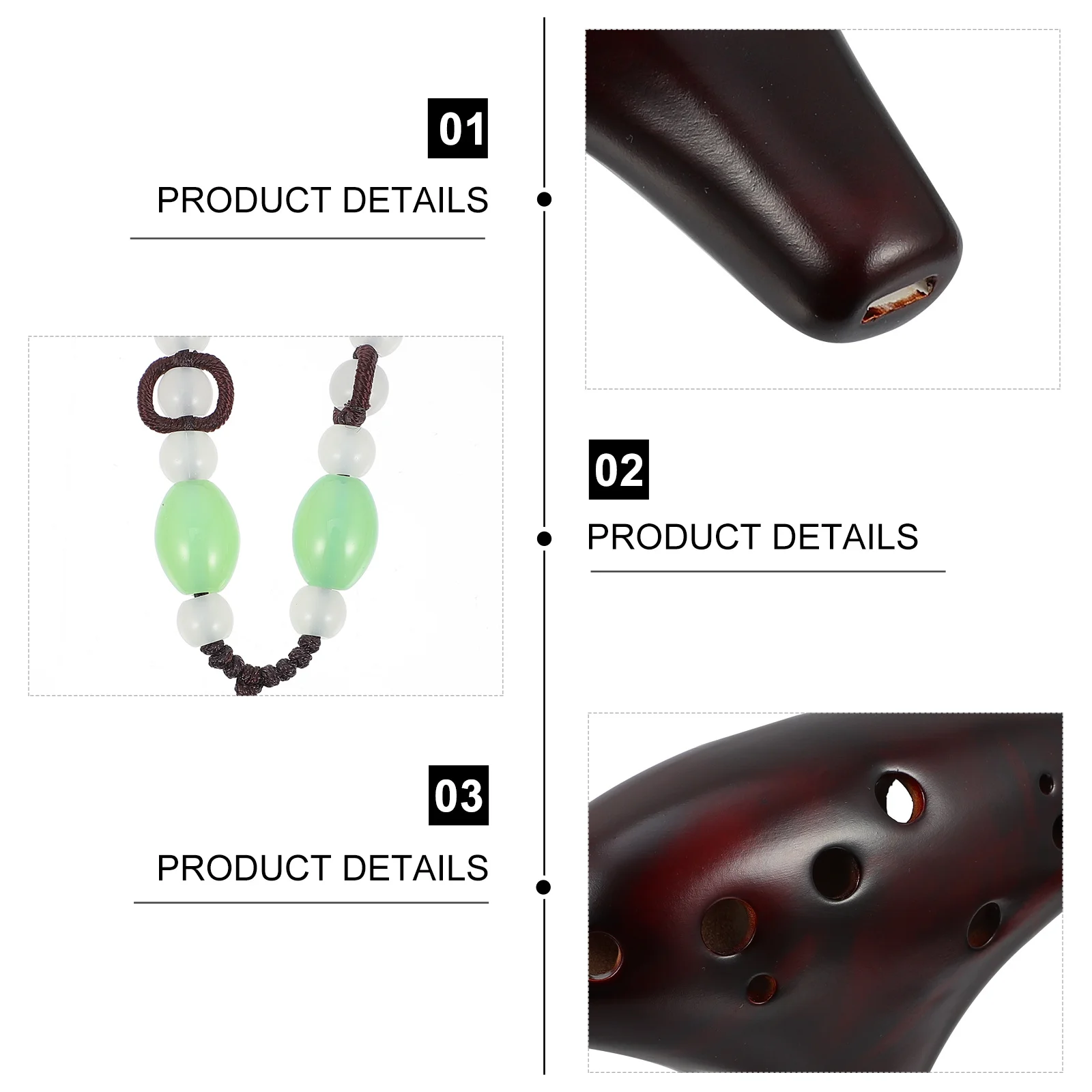 

Student Ocarina Portable Mini Ceramic 12 Holes Alto Gift Beginner