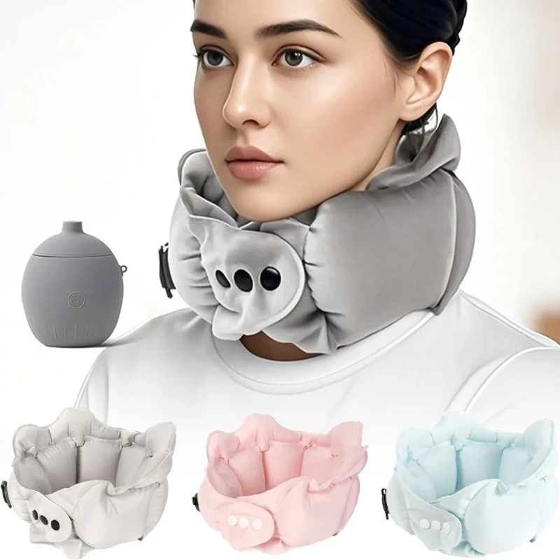 

Outdoor Portable Inflatable U-Shaped Neck Pillow for Travel Camping Airplane & Car - Lightweight Compact Easy to Store