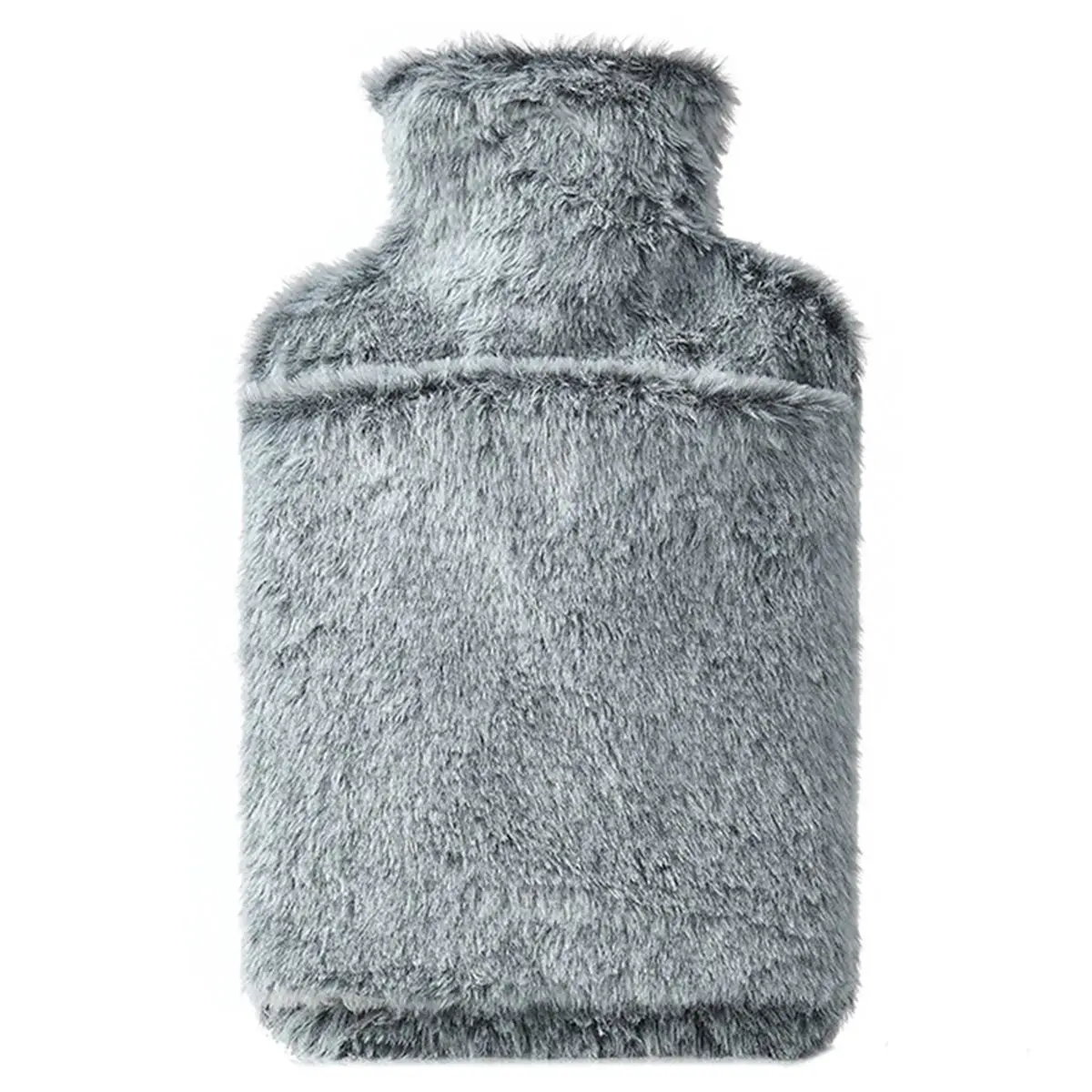 ABNH Luxurious 2L Hot Water Bottle with Plush Faux Fur Cover for Ultimate Comfort and Warmth