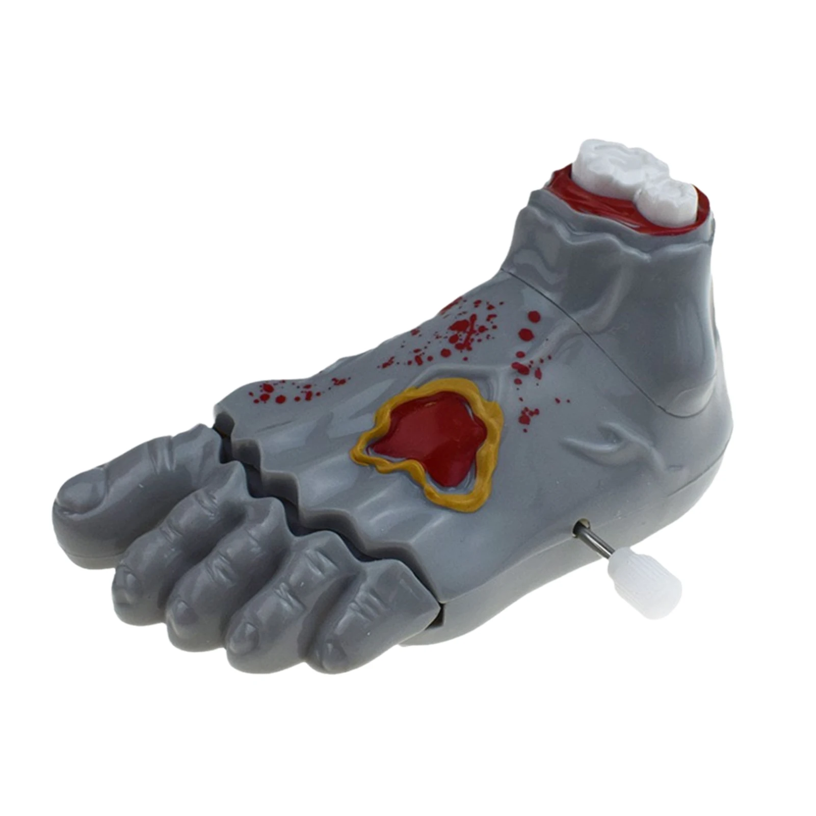 6 Pieces Halloween Zombie Feet Wind-Up Toys Novety Jumping And Walking Clockwork Toys Halloween Toys Prank Toys Halloween Goodie