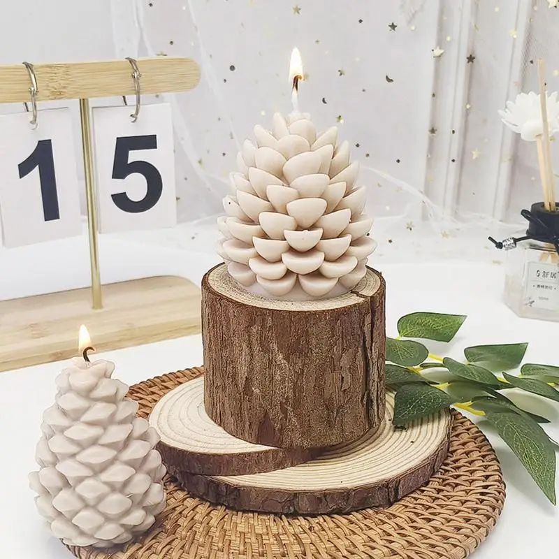 قالب سيليكون مخروطي ثلاثي الأبعاد من الصنوبر ، قوالب لصنع الراتنج ، صناعة منزلية ، طين صابون ، شموع مصنوعة يدويًا ، عيد الميلاد