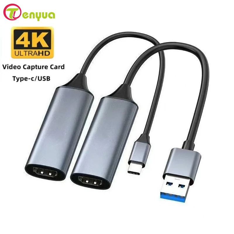 USB 3.0 Video Capture Card USB/Type-c TO HD-compatible Adapter Game Grabber Record ms2130 for Live Switch Xbox PC Xiaomi Cable