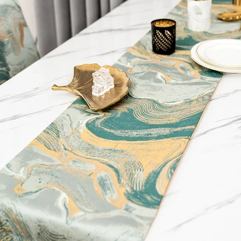 Colorful Ribbon Table Flag Hotel Living Room TV Cabinet Coffee Table Cabinet Table Runner Home Parties Decoration Tables Cloth