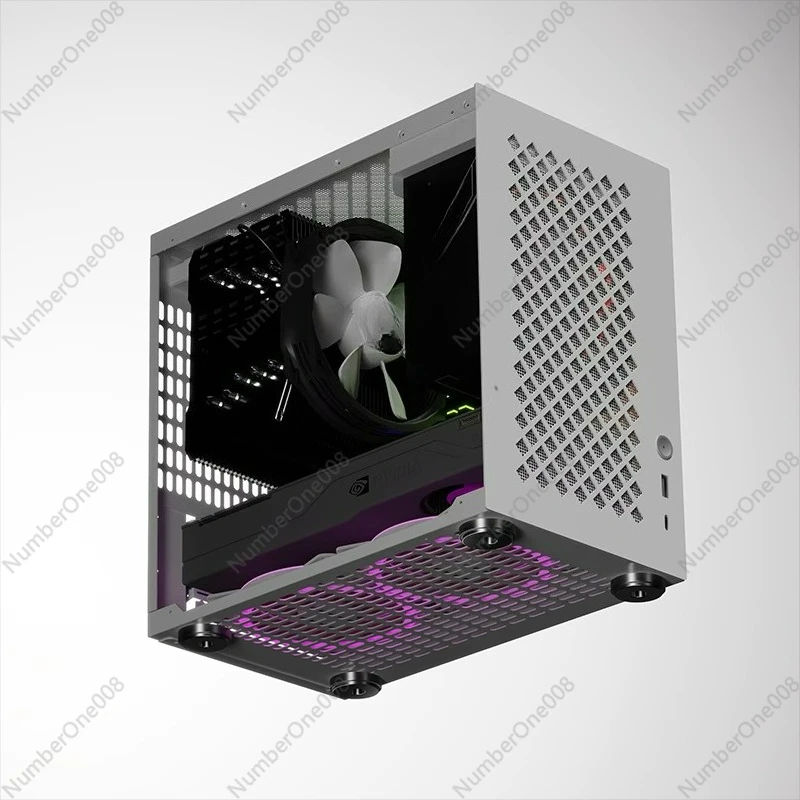 Airola SS30 Kompaktes kleines und mittleres Hauptplatine SFX Kleines Netzteil Inline-Grafikkarte Desktop Side Through Mini