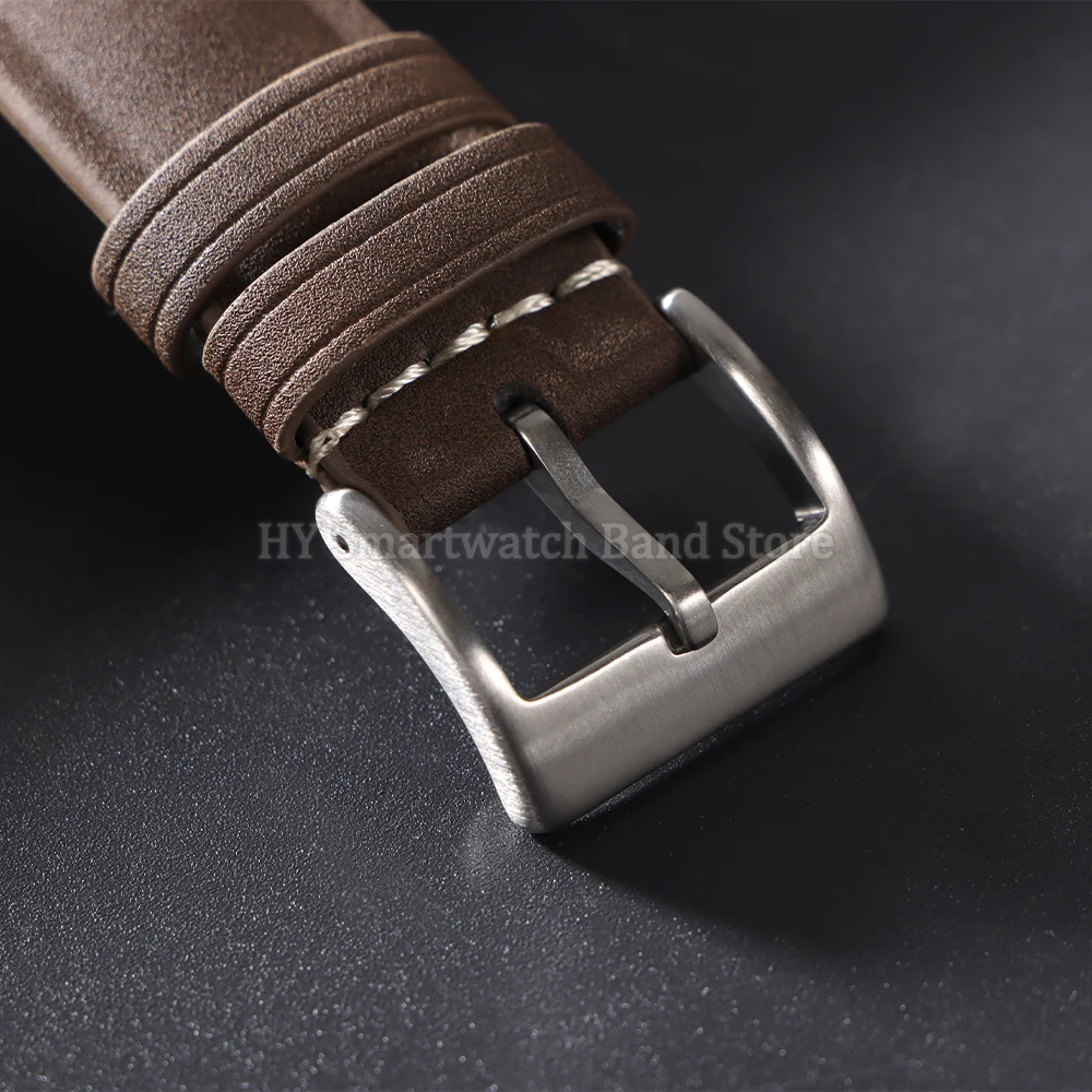 Винтажный матовый кожаный ремешок для часов 20 мм 22 мм для Rolex для Seiko, сменный браслет Omega, ремешок для часов с пряжкой
