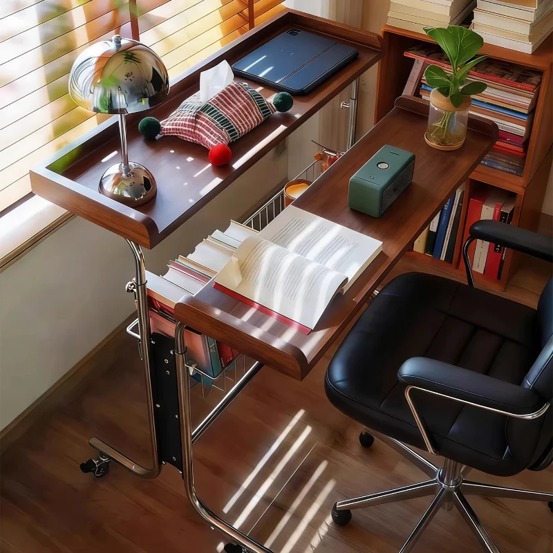 

bay window desk Bauhaus liftable medieval folding mobile comb dressing table computer office small wooden table by the bed