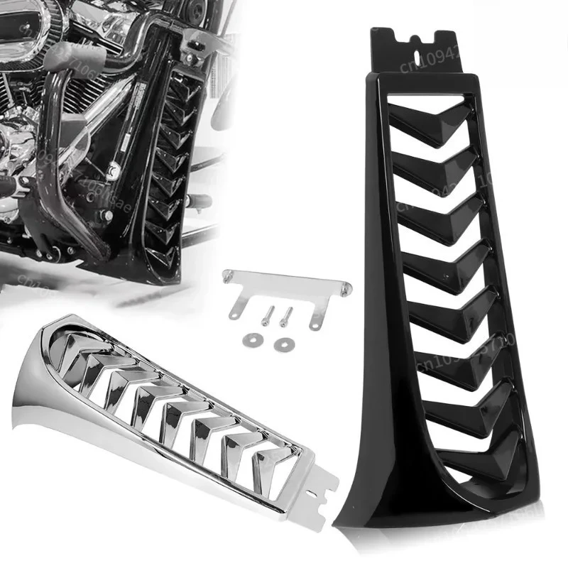 

ABS Front Lower Radiator Cover for Harley Softail Street Bob Breakout Motorcycle Chin Fairing Spoiler Chrome/Black
