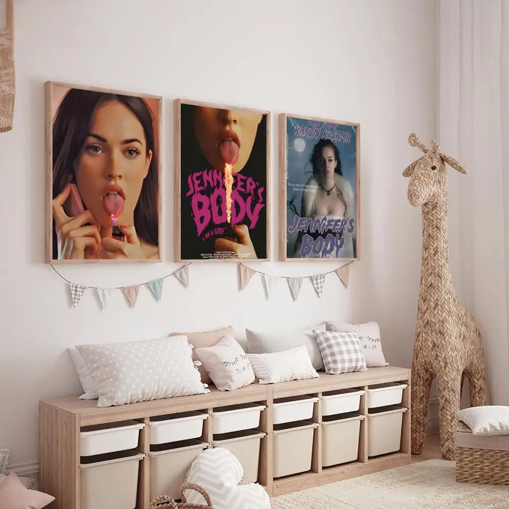 ميغان فوكس مثير فتاة غلاف المجلات فيلم شعبي جنيفر الجسم اللوحة الخط HD قماش المشارك المعيشة الجمالية الديكور