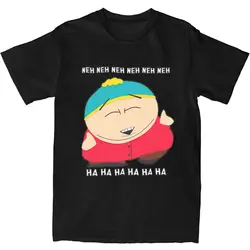 Oversized T Shirt Southparks Eric Cartman Neh Neh Ha Ha 100% Cotton T-Shirts Trending Tshirt for Man Summer Y2K Fun Clothes