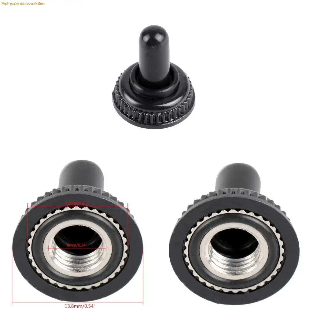 203F 6mm Screw Mini Toggle Switch Waterproof Rubber Resistance Boot Cover Cap Rocker