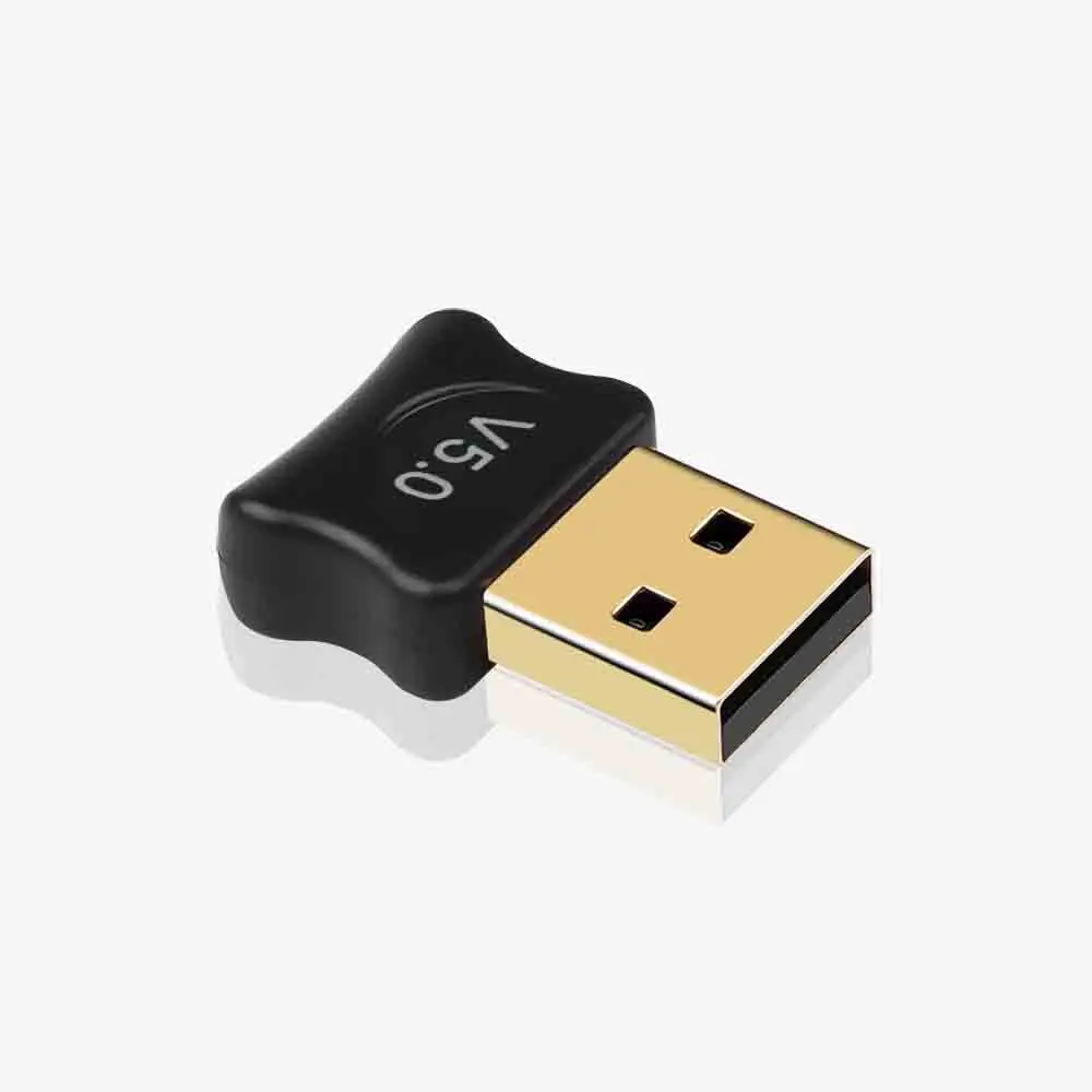 Mini adaptador 5,0 compatible con Bluetooth, receptor de Audio USB, transmisor para PC, portátil, auriculares, impresora de Audio, receptor Dongle de datos