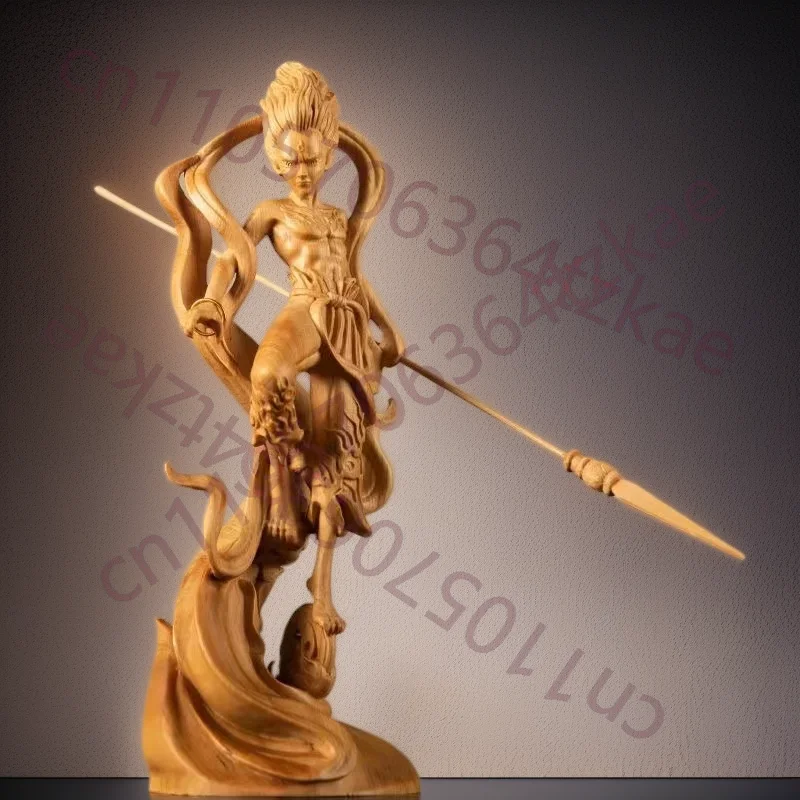 

Статуэтка Нэчжа (Принца Нэчжа) из натурального массива дерева, китайские мифологические персонажи, декоративная статуэтка для дома, комнаты, офиса