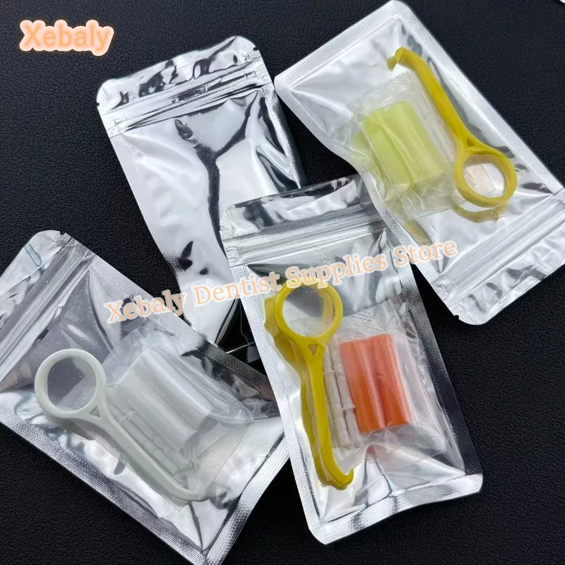 

30 упаковок разноцветных ортодонтических жевательных приспособлений для снятия невидимых элайнеров и брекетов, для ухода за полостью рта