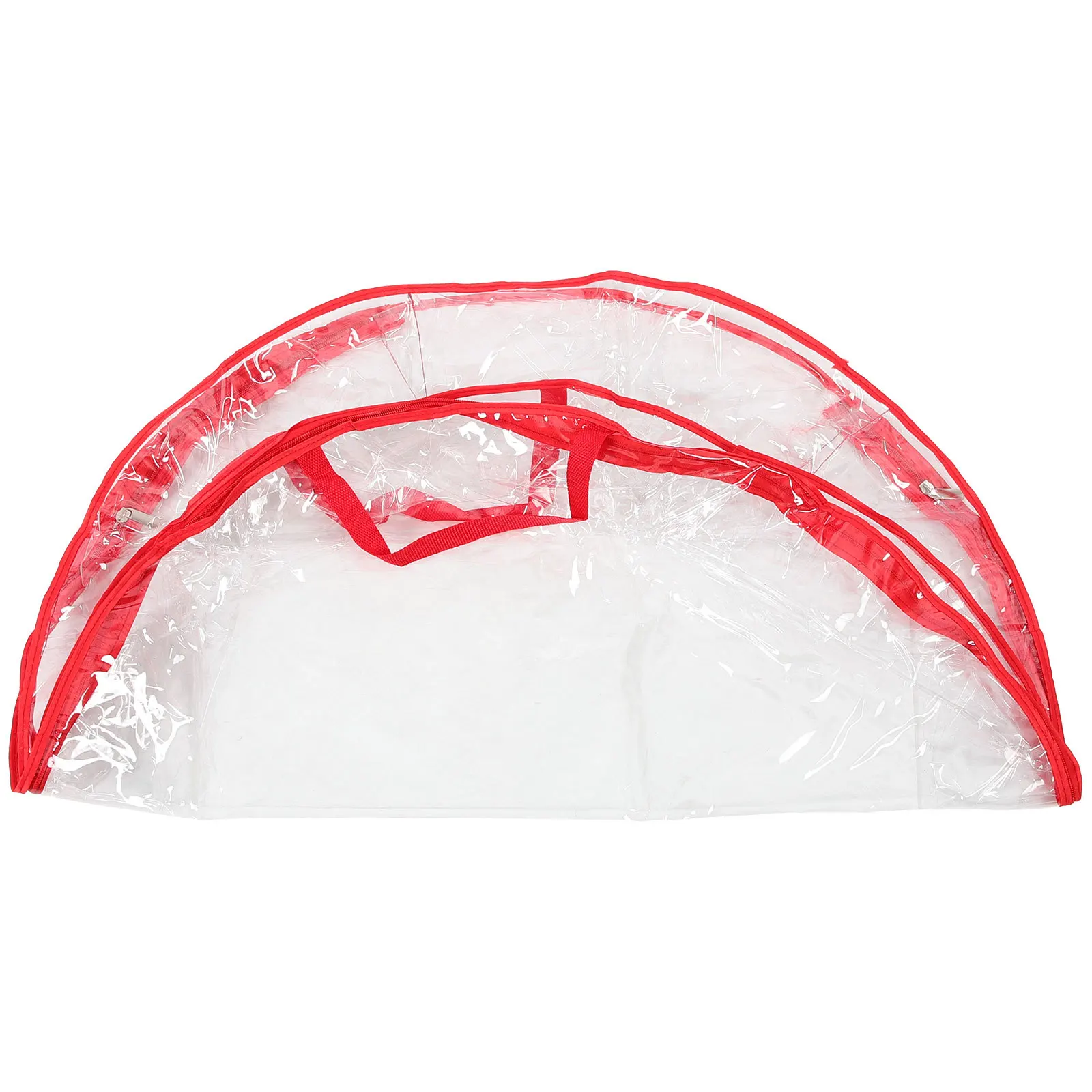 حقيبة تخزين كبيرة من مادة PVC لتنظيم إكليل العطلات وحوامل حاويات مستديرة لديكور عيد الميلاد لزينة عيد الميلاد