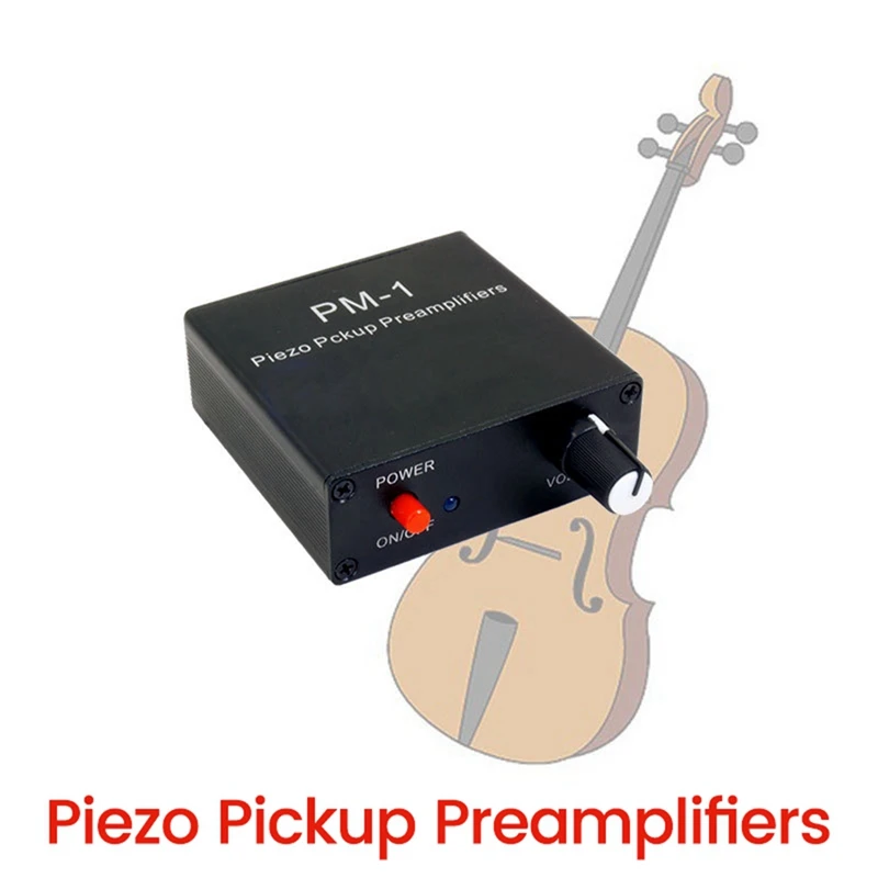 B30C-DC5V 6.35Mm Guitar Piezo Contact Pickup Preamplifiers For Guitar Violin Cello Kalimba Harps Banjo Mandolin Ukulele