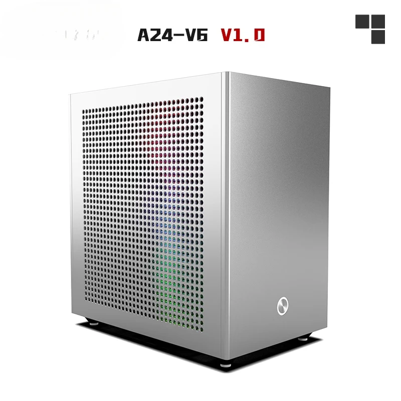 Applicable to spot Lzmod mini A24-V6 1.0 dual-slot semi-high single display 1u power supply itx chassis 5.38 liters