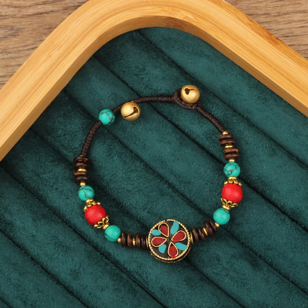Colorful Tibetan-style Bracelet Nepal Tibetan Style Retro Bohemian Bracelet Handmade Elegant Vintage Beaded Bracelet Gift
