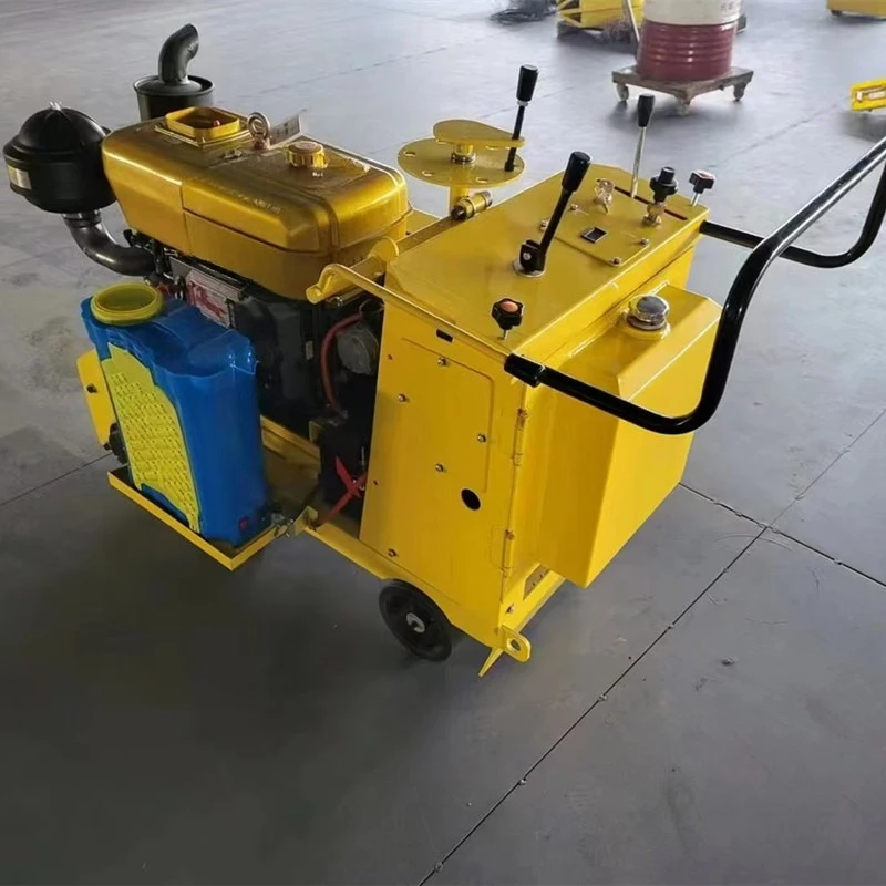 Ground pulling and refurbishing machine, diesel electric hydraulic self-walking road milling machine