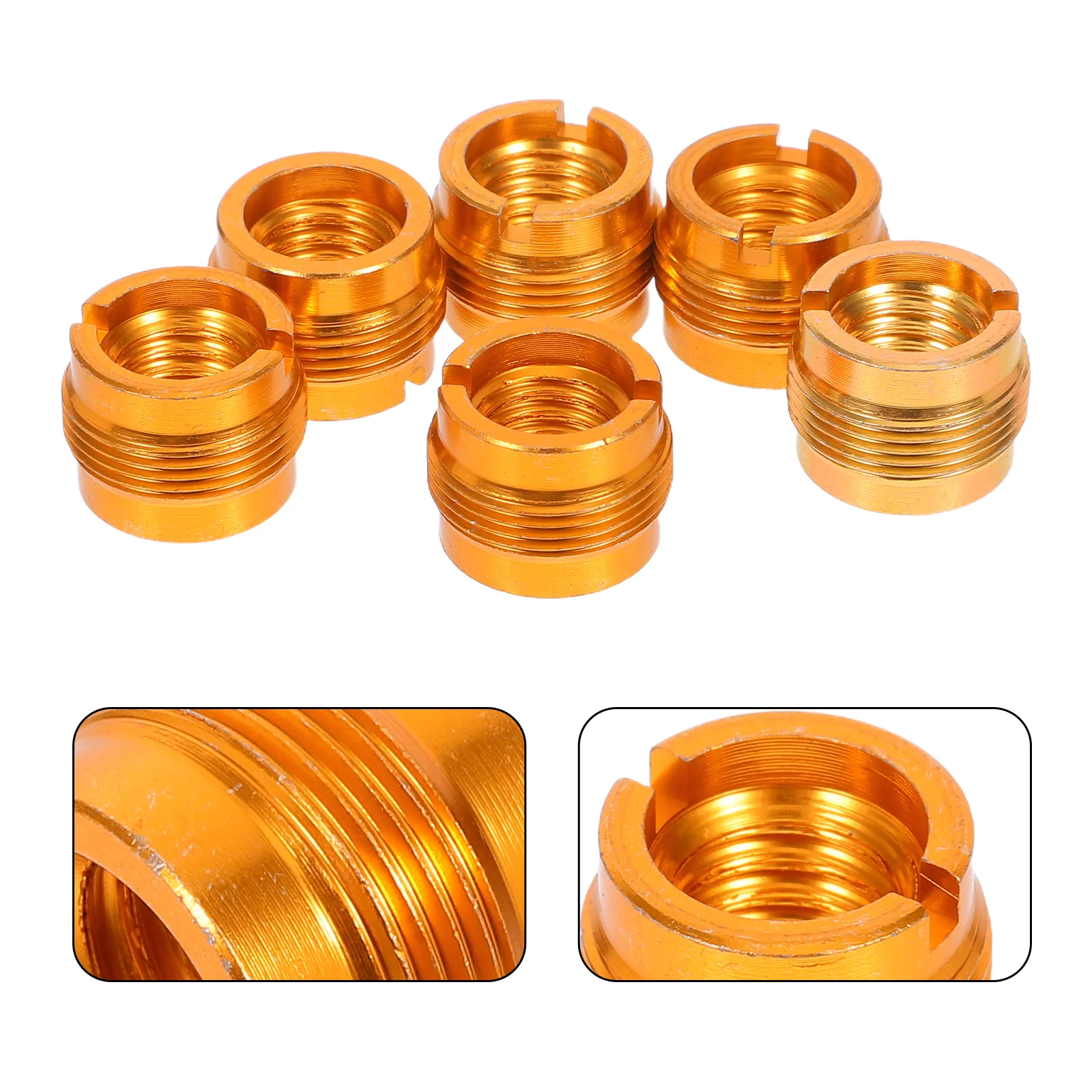 

6 Pcs Mic Screw Adapter Converter Stand Connector Holder Thread Clip Threaded Nut