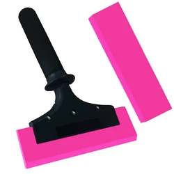 Long Nylon Handle Water Cleaning Squeegee with 8Inch Rubber Blade Car Window Tint Drying Film Wrap Scraper Anti-slip Snow Shovel
