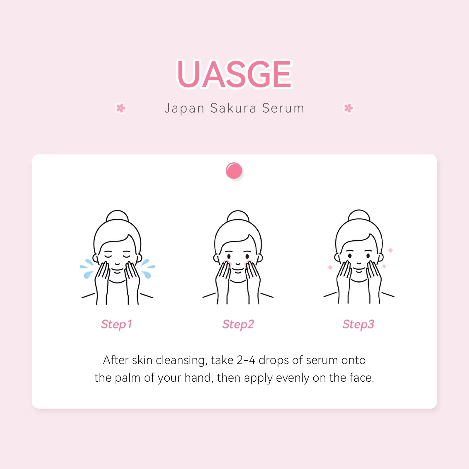 Sakura clareamento rosto soro anti envelhecimento desvanece-se linhas finas apertar poros melhorar melanina pigmento hidratante maçante iluminar cuidados com a pele