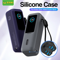 Silicone Protective Case Dustproof Cover Travel Carrying Case for Anker Zolo 25000mAh 165W Power Bank TF/SIM storage Bag