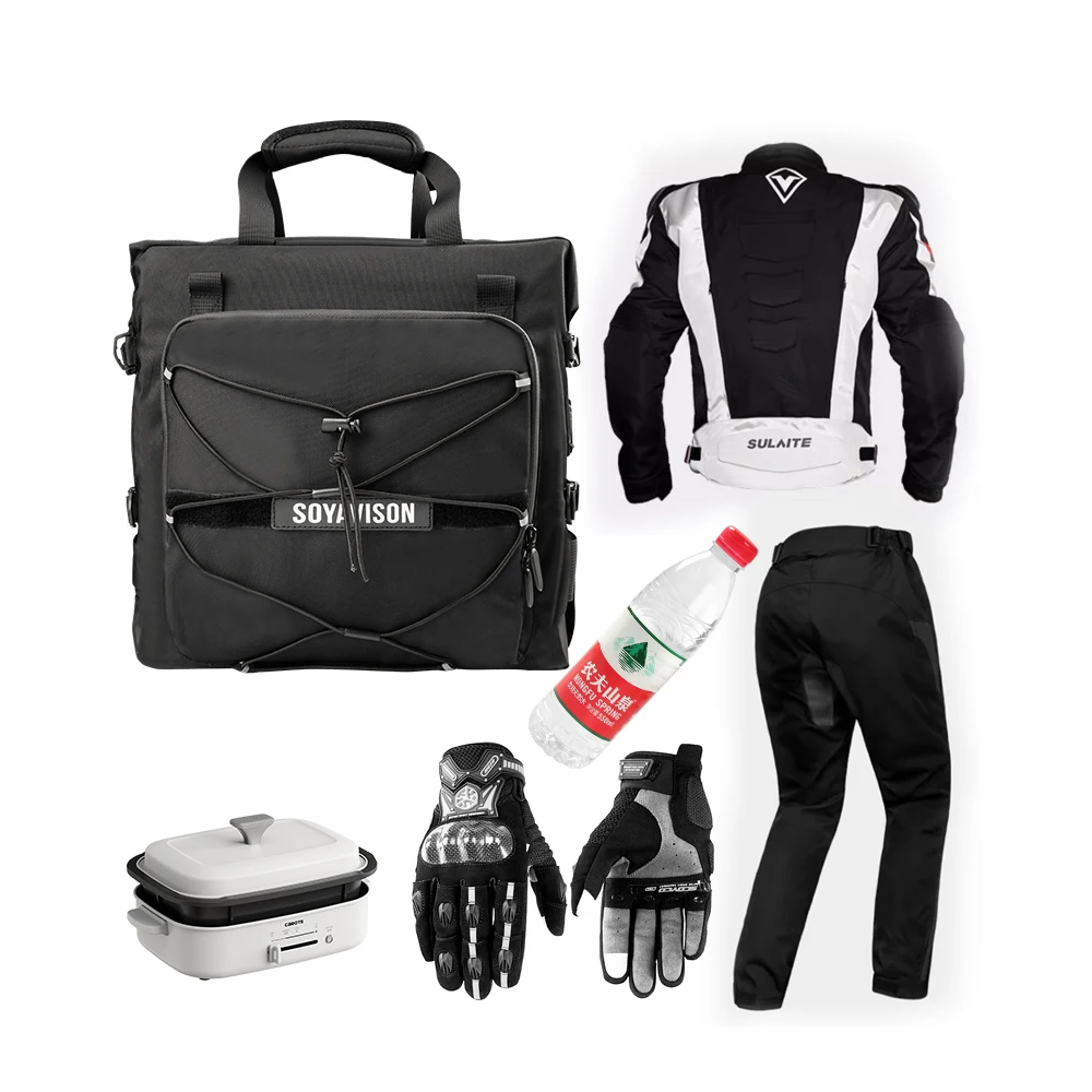 دراجة نارية السرج مقاوم للماء حقيبة جانبية لسيارات BMW R1200GS ADV كاواساكي ياماها هوندا سوزوكي السفر دراجة نارية الأمتعة حقيبة المقعد الخلفي #3