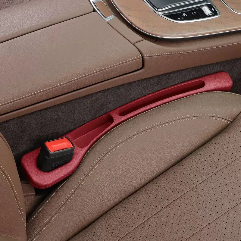 1 Pair Car Seat Gap Plug Strip Side Seam Car Gap With Slot Filler Leak Proof  Storage Organizer Interior Decoration Universal image 3