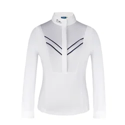 Cavassion equestrian T-shirt white color riding horse long sleeve shirt rider cloth child riding T shirt female shirt