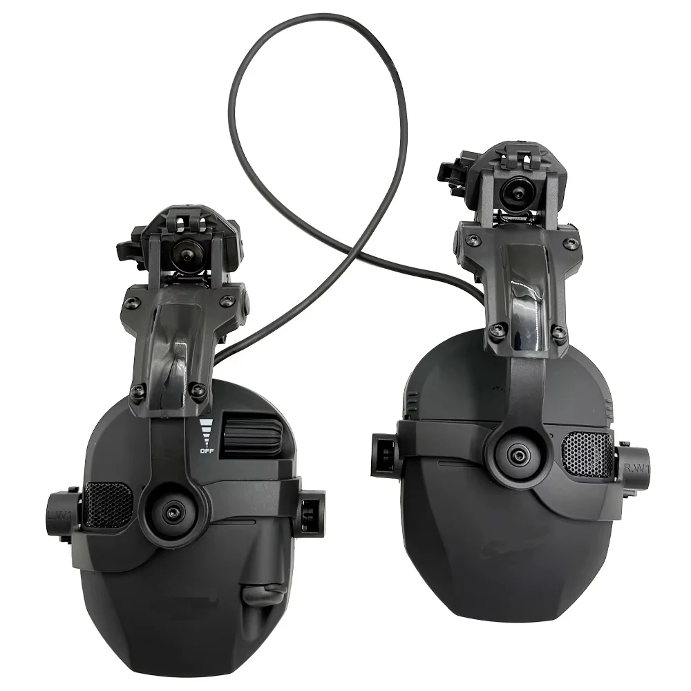 Active Helmet Mounted Earmuffs For Shooting Electronic Hearing Protection Ear Protect Noise Reduction Active Hunting Headphone