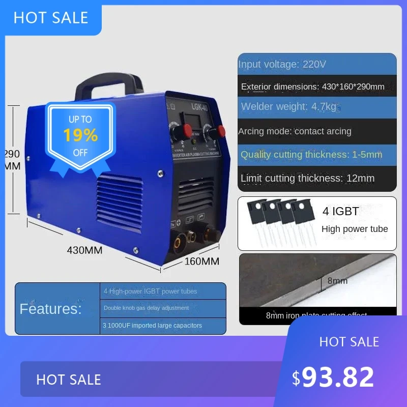 

0728 offer plasma cutting machine LGK40 220V plasma cutting machine with welding accessories contact arc high quali