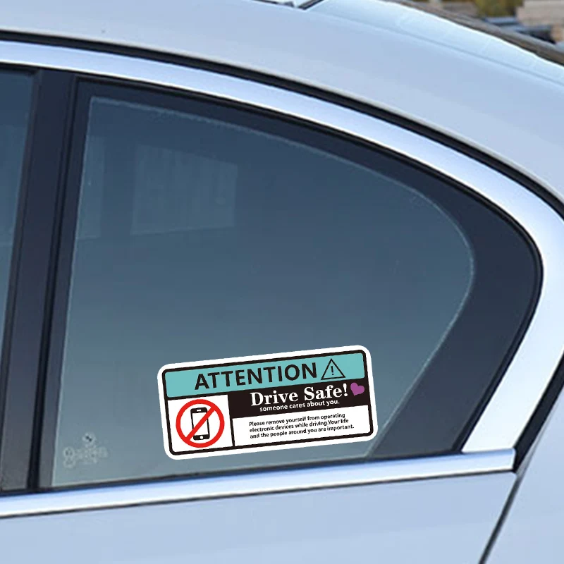 Adesivo de vinil à prova d'água com símbolo de advertência engraçado, 1 peça, decalque criativo multicolorido para decoração de capacete de motociclet